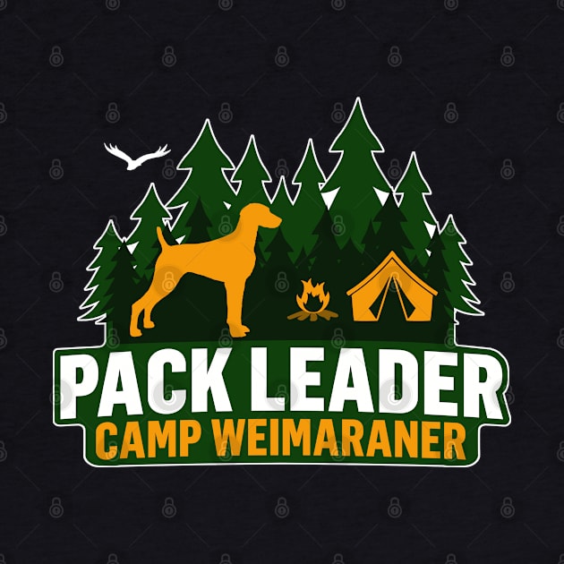 Camp Weimaraner Pack Leader by Rumble Dog Tees